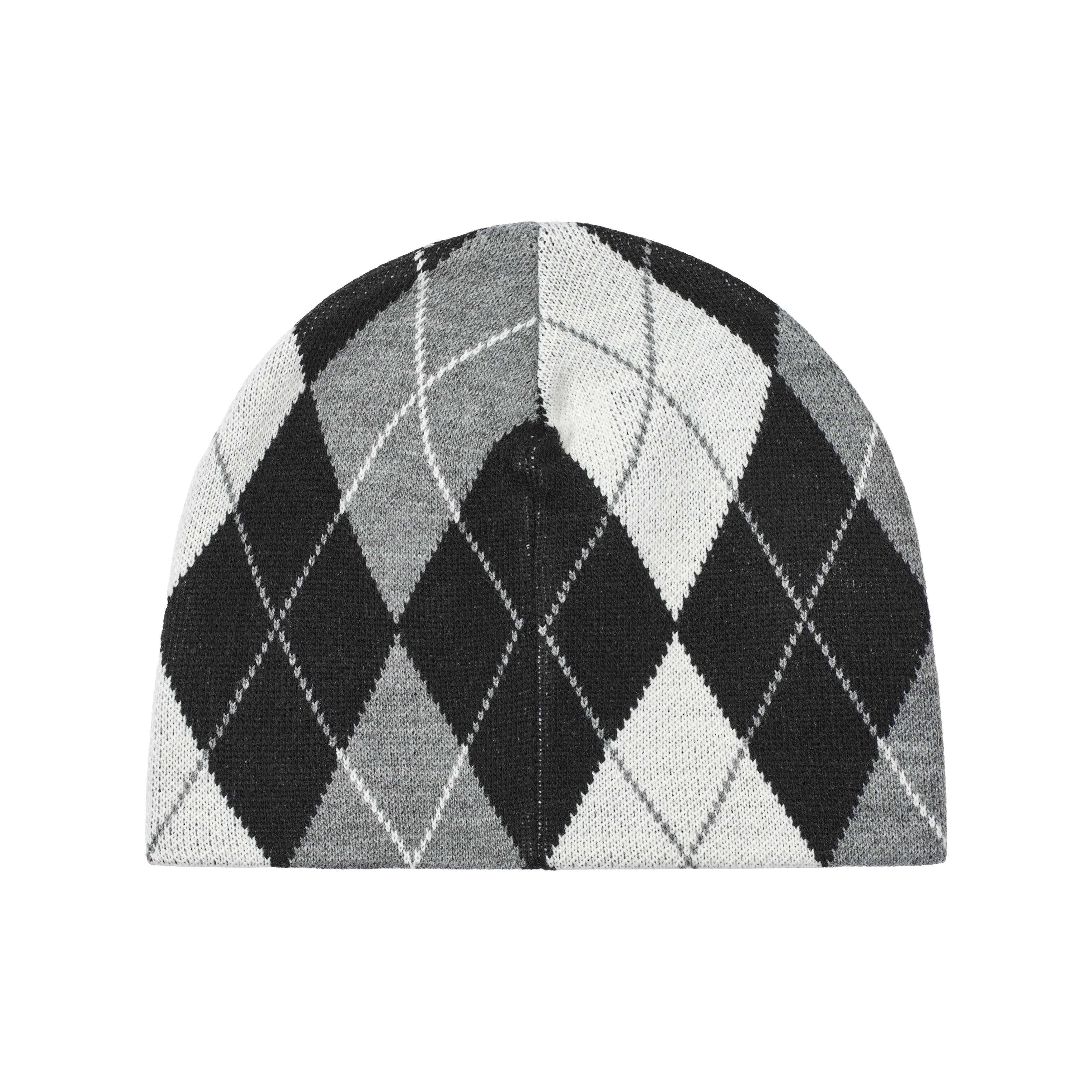 beanie - plaid diamond