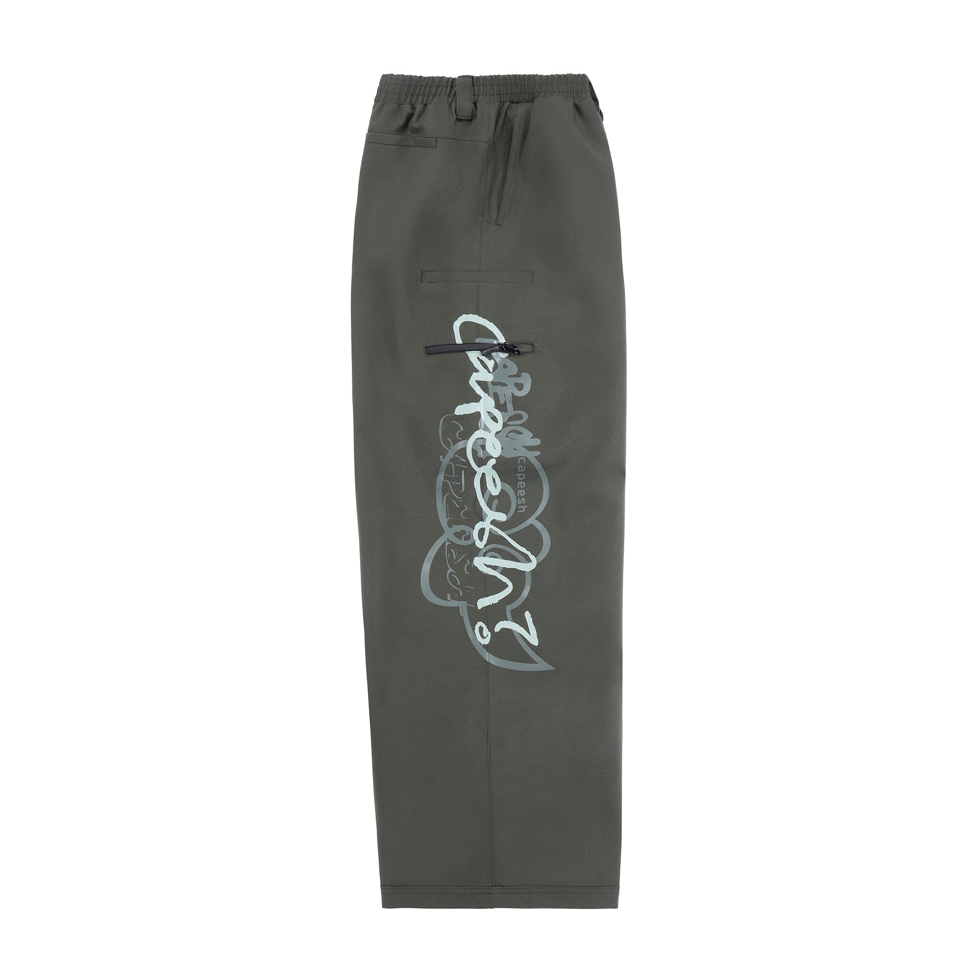 deconstructed pantaloni - dark olive