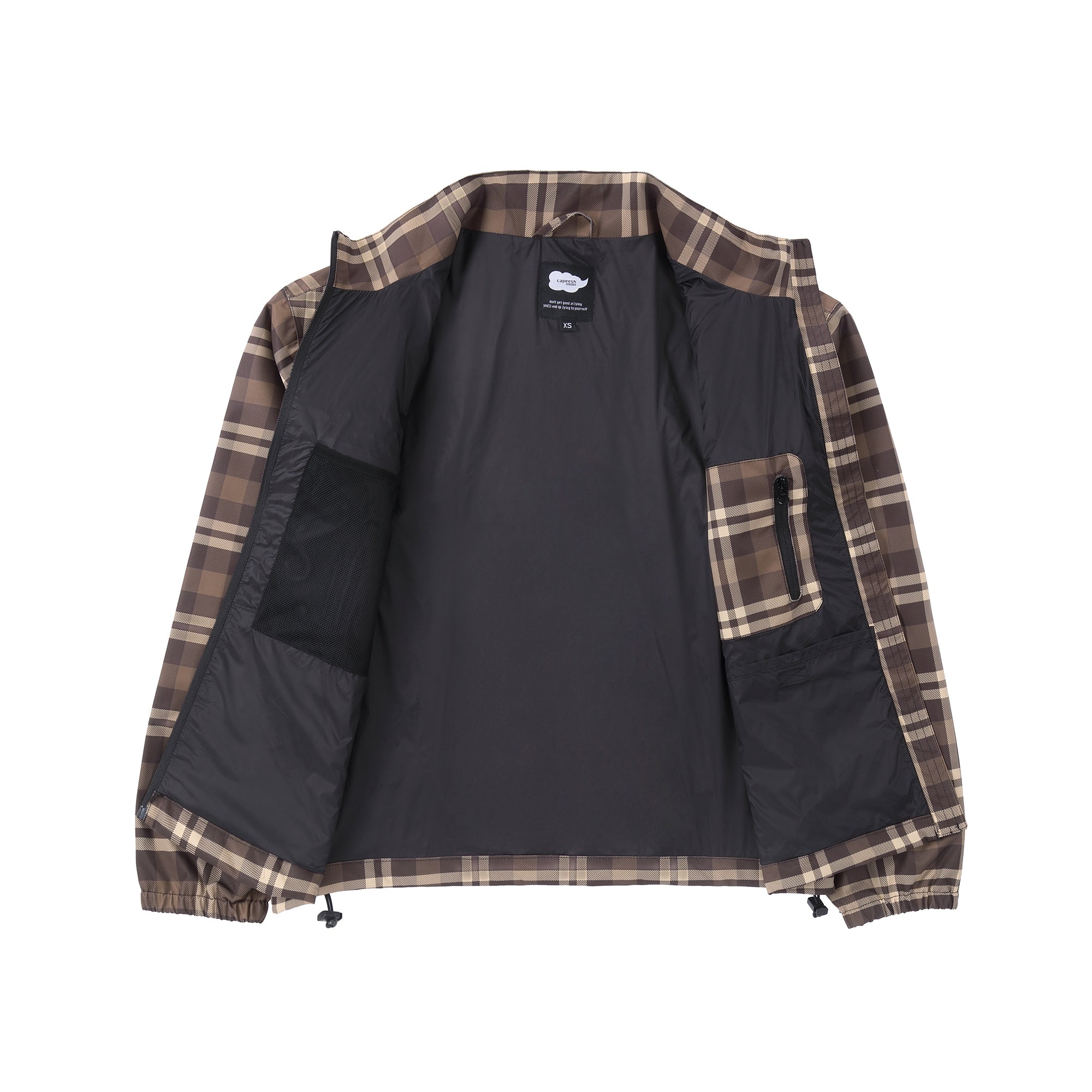 deconsrtucted revamp - plaid brown